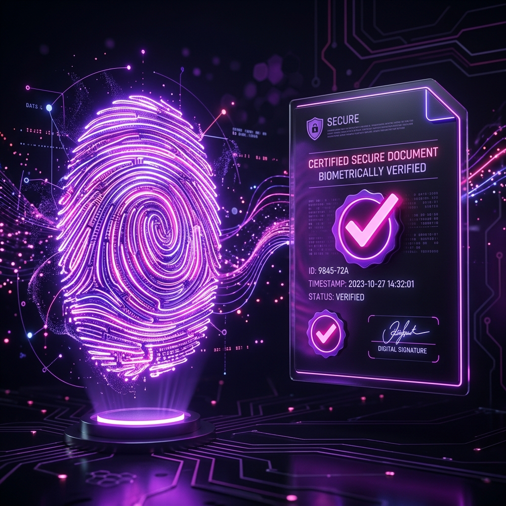 Biometric Security and Document Signing
